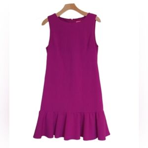 🔴 LAST CHANCE Betsey Johnson Magenta Crepe Sleeveless Dress
